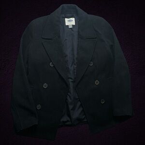 Old Navy Elegant Black Trench Coat Woman’s Small